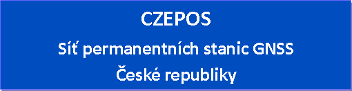 Textov pole: CZEPOSS permanentnch stanic GNSSesk republiky